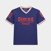 Guess Kids Navy Oversized Ss Vneck T-Shirt