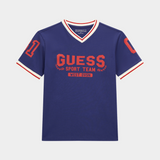 Guess Kids Navy Oversized Ss Vneck T-Shirt