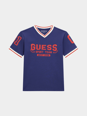 Guess Kids Navy Oversized Ss Vneck T-Shirt