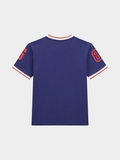Guess Kids Navy Oversized Ss Vneck T-Shirt