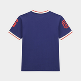 Guess Kids Navy Oversized Ss Vneck T-Shirt