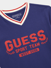 Guess Kids Navy Oversized Ss Vneck T-Shirt