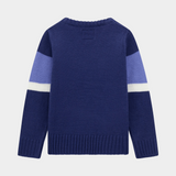 Guess Boys Long Sleeve 7B Sweater In Navy