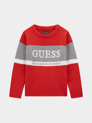 Guess N4Br02Z32N Kids Ls Sweater Red Multi