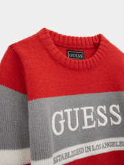 Guess N4Br02Z32N Kids Ls Sweater Red Multi