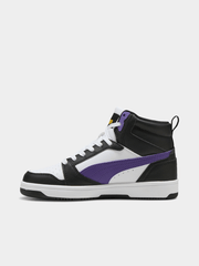 Puma Rebound V6 Mid Jr Black/Purple Sneakers