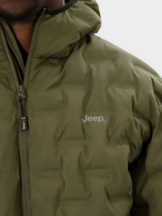 Jeep Mens Hero Welded Puffer Jacket Olive