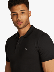 Calvin Klein Embro Badge Slim Polo Black