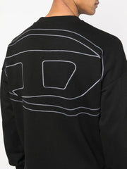 Diesel Mens S-Rob-Megoval-D Sweat 9Xx Black