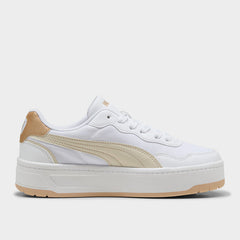 Puma Womens Court Lally Skye Aqua Metallic Sneaker