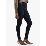 Sissyboy Ladies High Waist Dark Indigo Skinny Jean With Exposed Butt