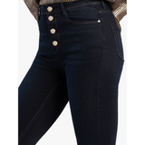 Sissyboy Ladies High Waist Dark Indigo Skinny Jean With Exposed Butt