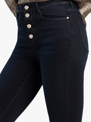Sissyboy Ladies High Waist Dark Indigo Skinny Jean With Exposed Butt