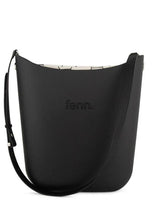 Fenn Silver Zip Black Handle Tote Bag In Black