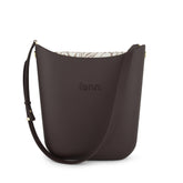 Fenn Gold Zip Chocolate Handle Tote Bag In Chocolate