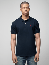 Polo Mens Stretch Pique Ss Golfer Navy