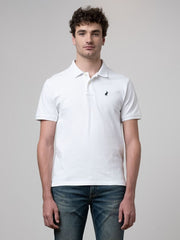 Polo Mens Stretch Pique Ss Golfer White