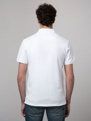 Polo Mens Stretch Pique Ss Golfer White