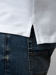 Polo Mens Stretch Pique Ss Golfer White