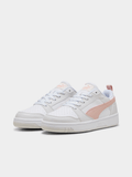 Puma Ladies Rebound V6 Low Shoes White/Rose Sneakers