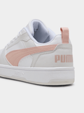 Puma Ladies Rebound V6 Low Shoes White/Rose Sneakers