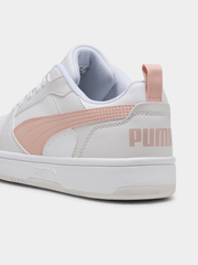 Puma Ladies Rebound V6 Low Shoes White/Rose Sneakers