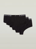 G-Star Raw Womens 3 Pack Black Briefs