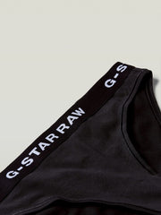 G-Star Womens 3 Pack Black Briefs