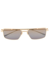 Valentino Metal Rose Unisex Sunglasses In Light Gold