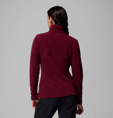 Columbia Womens Basin Trail III Full Zip Jersey In Cherry