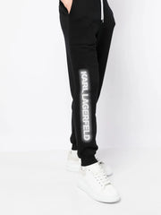 Karl Lagerfeld Mens Track Pants In Black & White