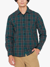 Jeep Long Sleeve Yarn Dyed Check Shirt In Green