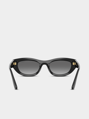 Vogues Ladies Black Sunglasss In Black