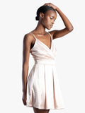 Sissy boy Ladies Mini Dress With Bodice In Champagne