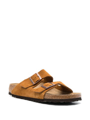 Birkenstock Mens Arizona Suede Sandals In Mink