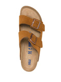 Birkenstock Mens Arizona Suede Sandals In Mink