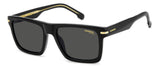Carrera Rectangle Sunglasses In Black & Gold