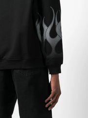 Vision Of Super Vs00478 Hoodie With Grey Flames Black