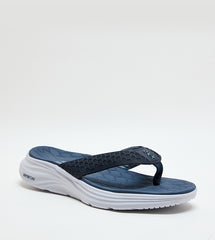 Skecher Mens Vapor Foam Sandal Strap In Navy