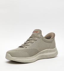 Skechers Mens Bobs Geo Lite Shoes In Taupe