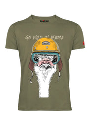 Sniper Mens Ostrich T-Shirts In Khaki