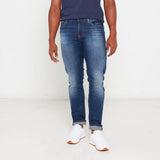 Guess Mens Monty Slim Straight Jeans In Medium Wash