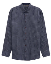 Bugatti Mens Casual Long Sleeve Shirt In Navy