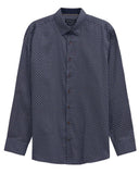 Bugatti Mens Casual Long Sleeve Shirt In Navy