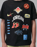 Jordan Boys Boys Dynasty Patch T-shirt In Black