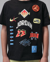 Jordan Boys Boys Dynasty Patch T-shirt In Black
