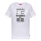 Diesel Ladies T-Reg-Zal-V2 Relaxed Womens T-Shirt In White