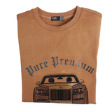 Pure Premium Mens Rico Rust Multi Sweater