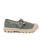 Palladium Womens Pampa M-Jane Washed Shoes In Vetiver