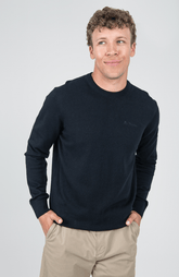 Ben Sherman Black Knit Crew Neck